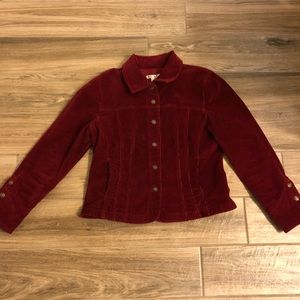 Corduroy jacket — Burgundy